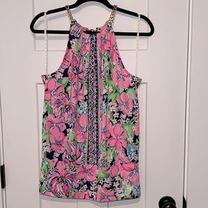 Lilly Pulitzer Bowen Halter top size Medium EUC